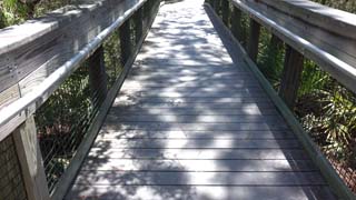 Closeup of shadows on ramp
